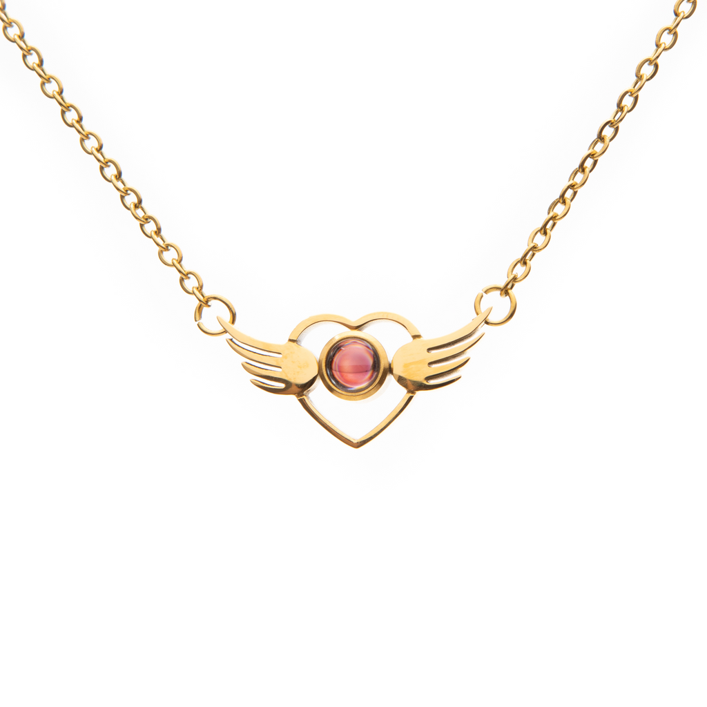 Mystery Projection Pendant – Winged Heart of Love