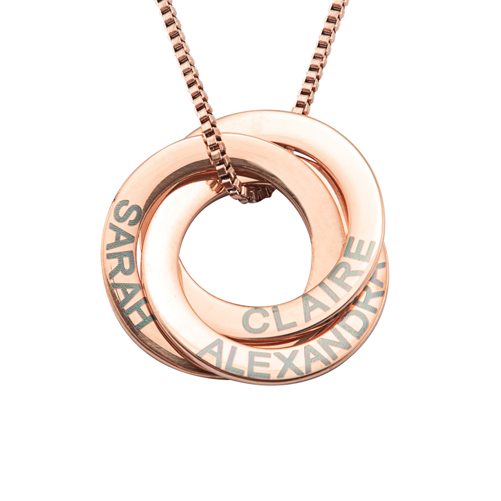 Intertwined Love Rings Necklace