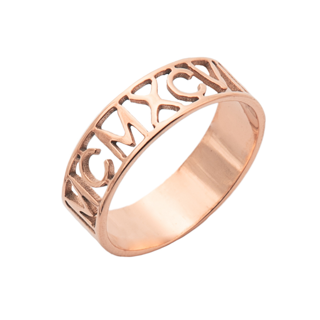 Personalised Roman Numerals Ring