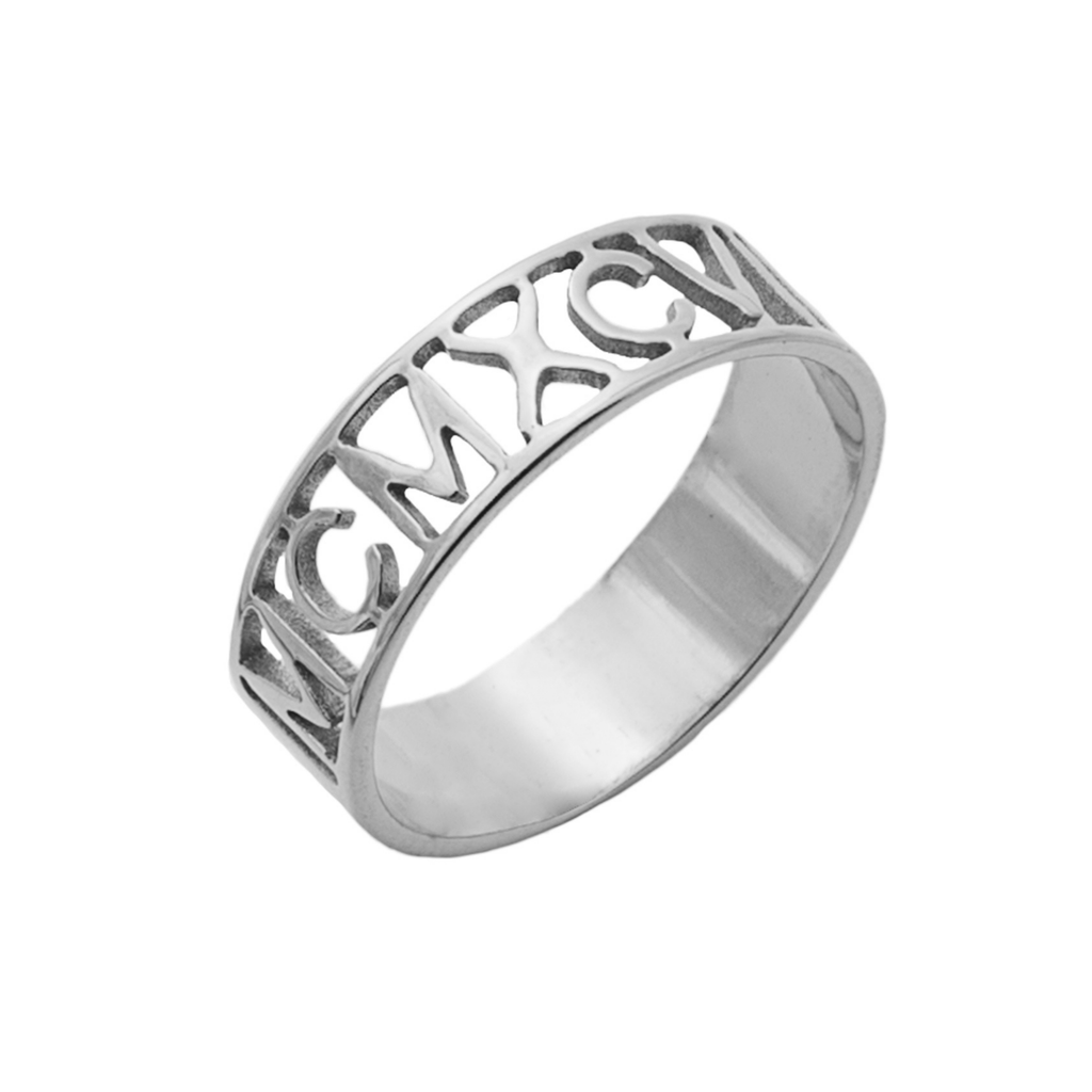 Personalised Roman Numerals Ring