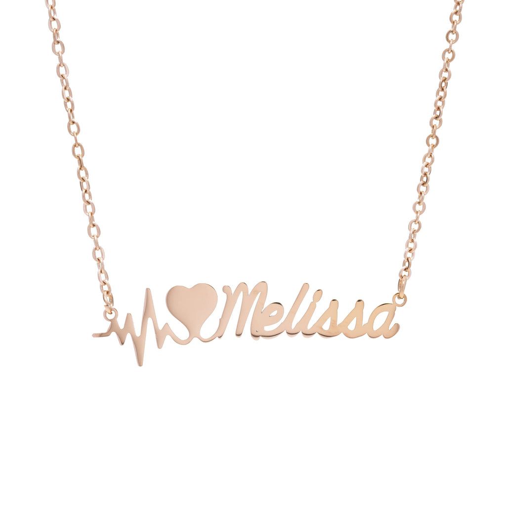 Heartbeat Name Necklace