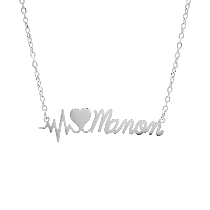 Heartbeat Name Necklace