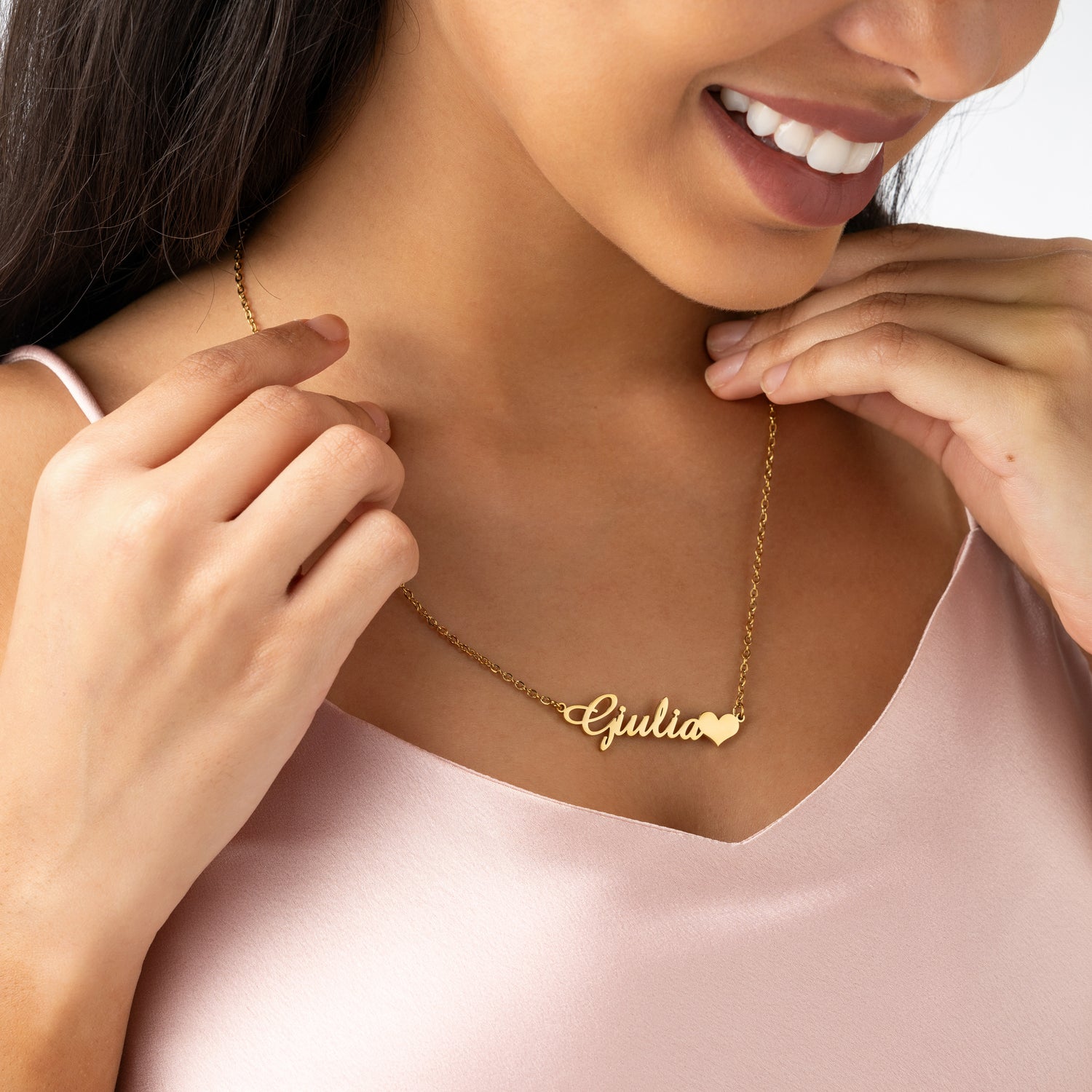 Personalised Name Necklace with Charm