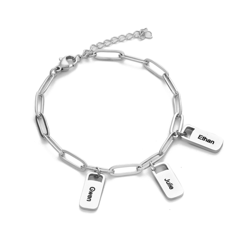 Personalised Link Bracelet with Charms