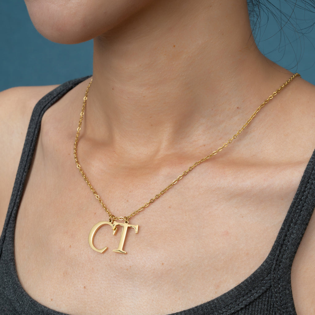 Personalised Uppercase Initials Necklace