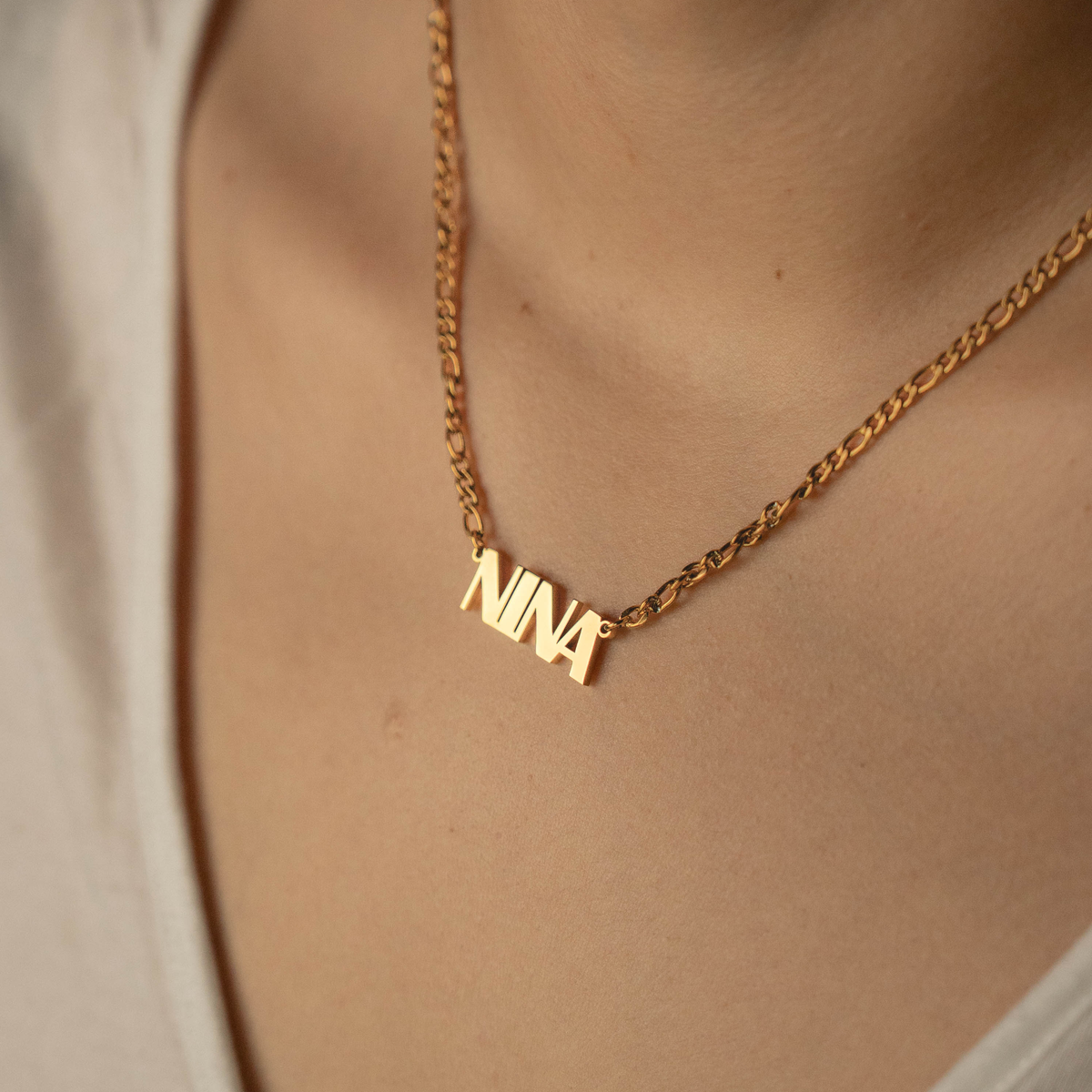 Name Necklace in Capital Letters