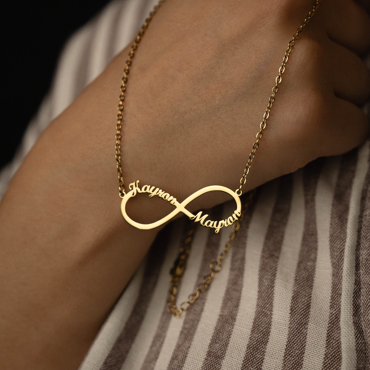 Personalised Infinity Necklace – Two Names