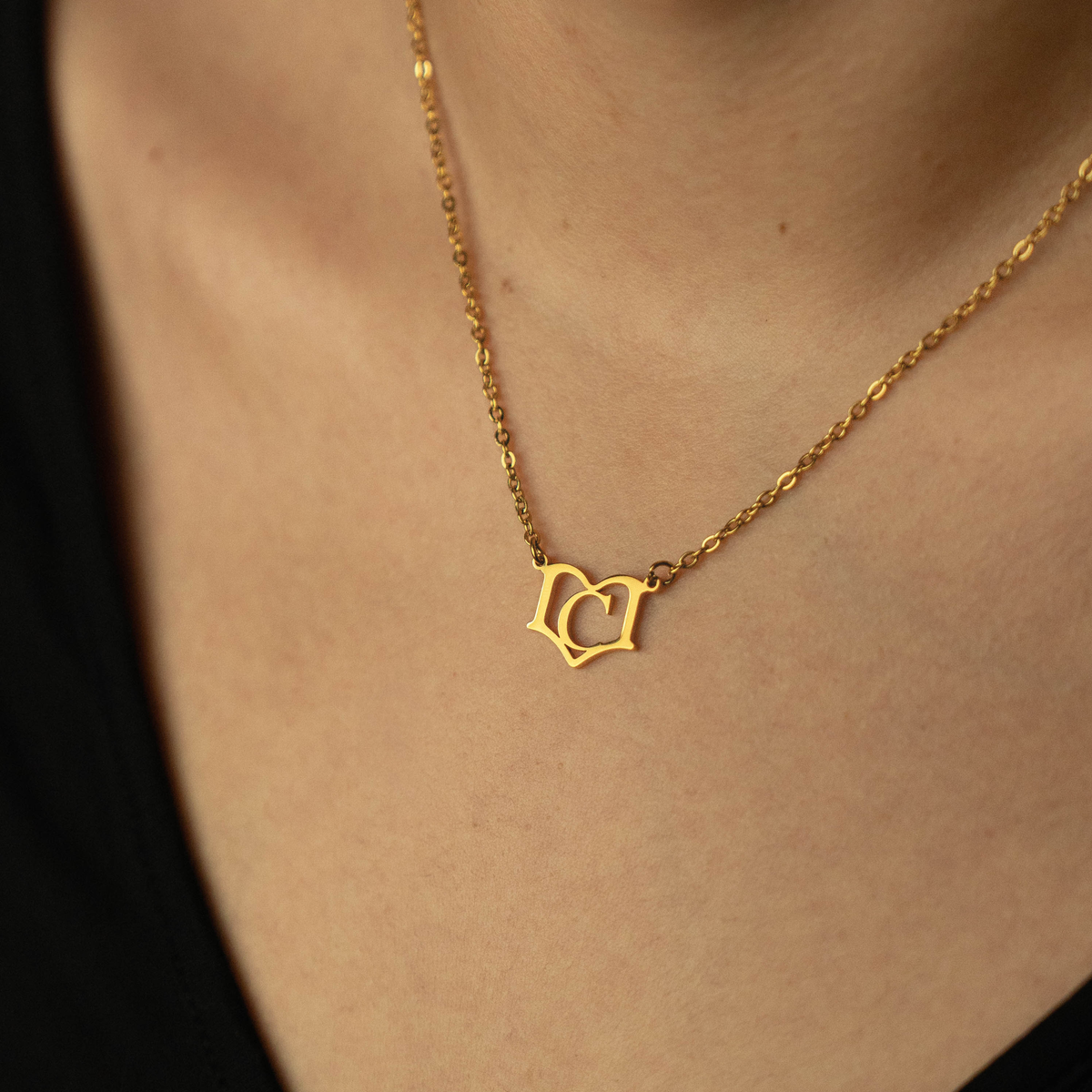 Personalised Open Book Initial Necklace