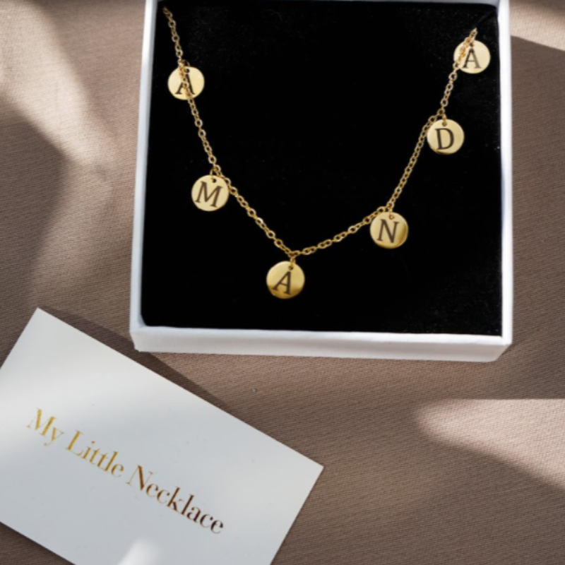 Personalised Name Medallion Necklace