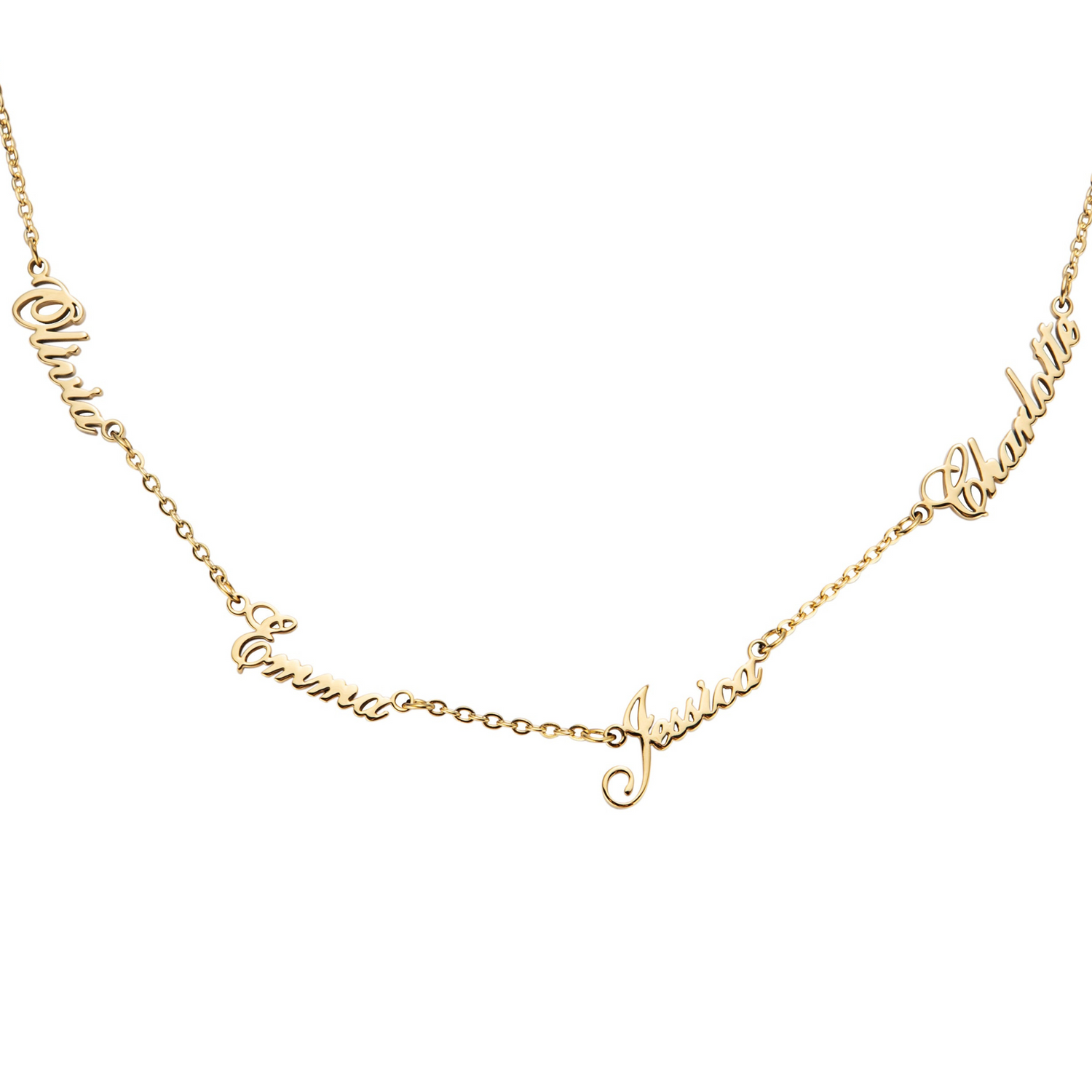 Personalised Name Necklace – 2 to 5 Names