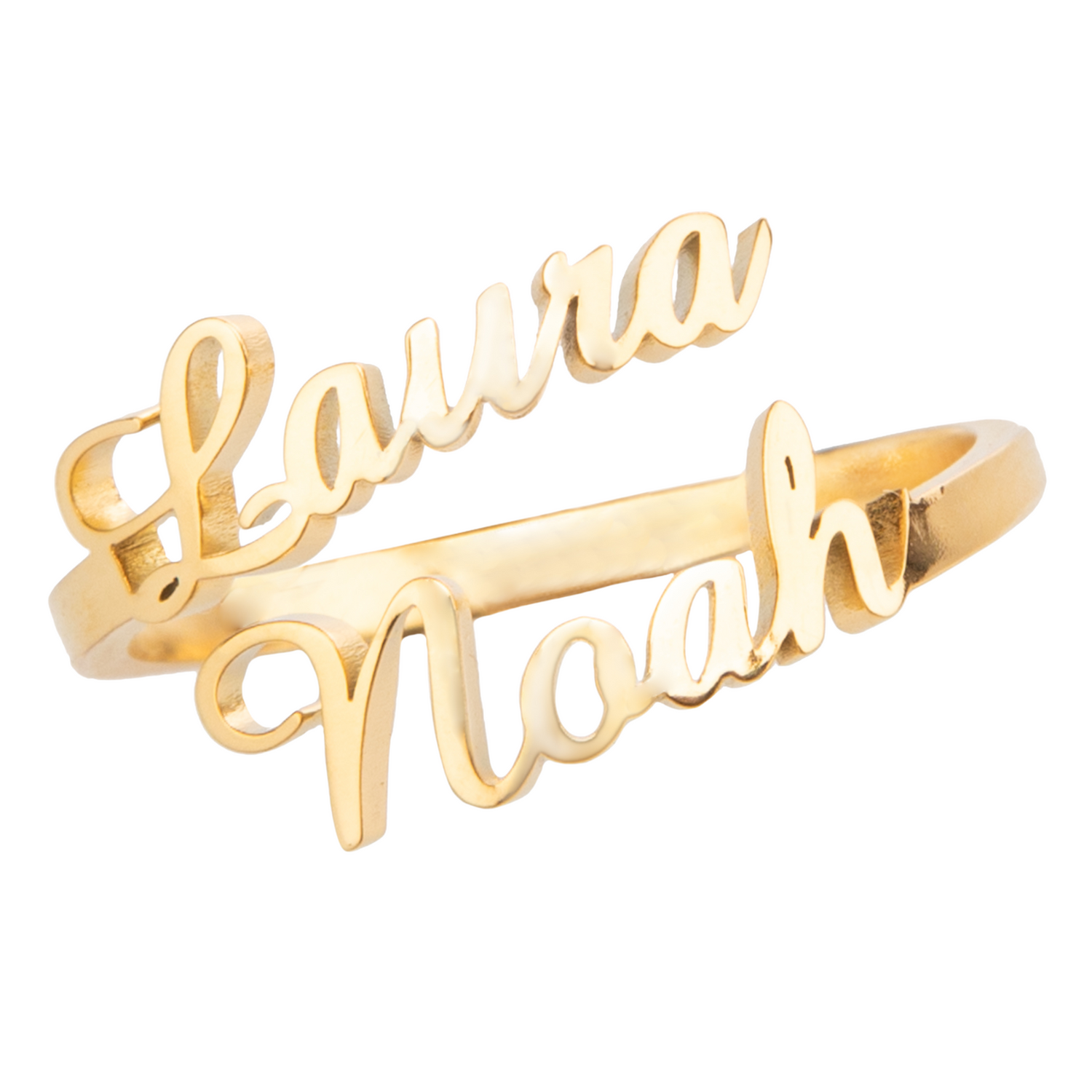 Personalised Two-Name Ring