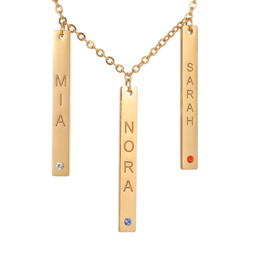 Personalised Birthstone Pendants