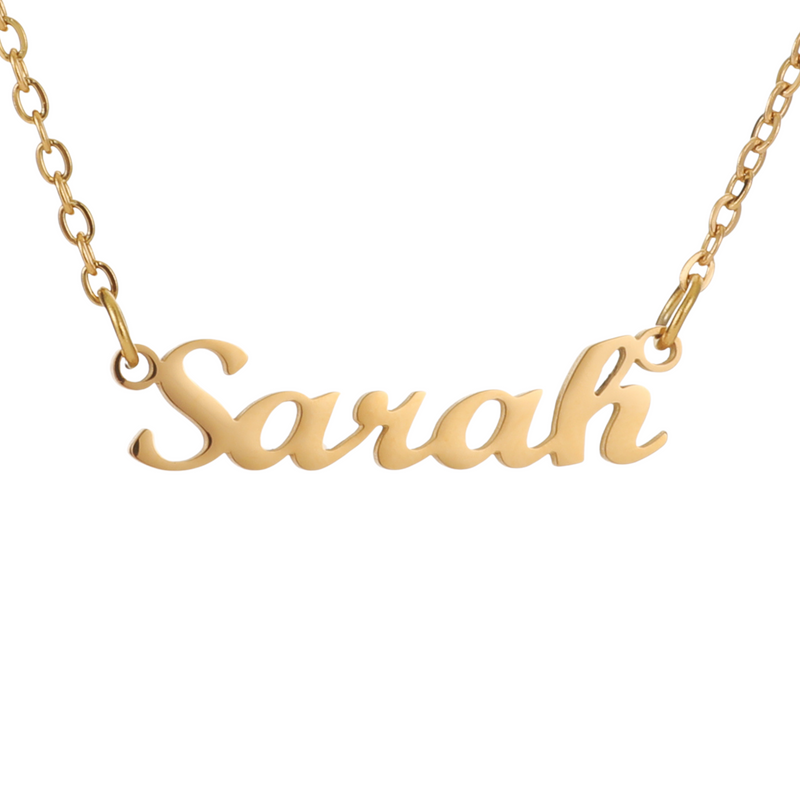 Personalised Name Necklace – Cursive Script Pendant