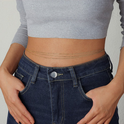 Cascade – Triple Strand Belly Chain