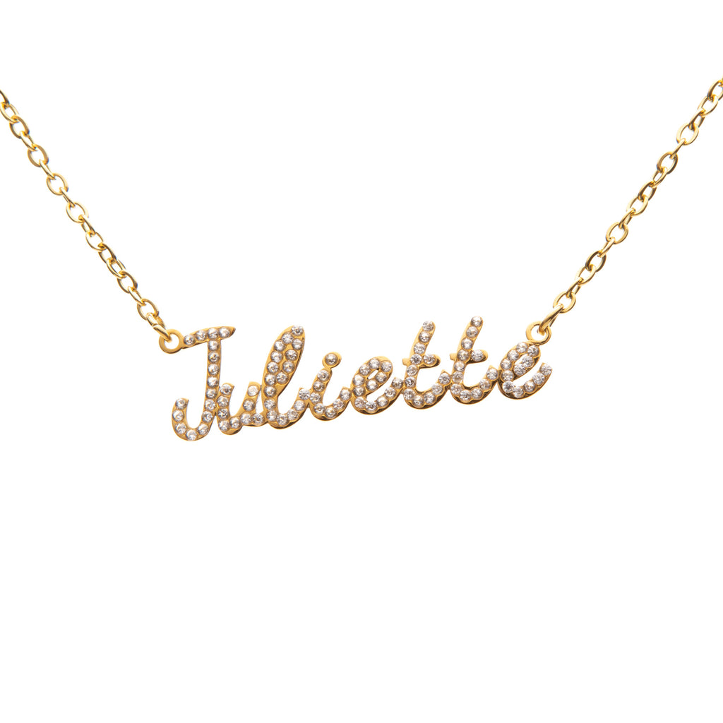 Sparkling Rhinestones Name Necklace