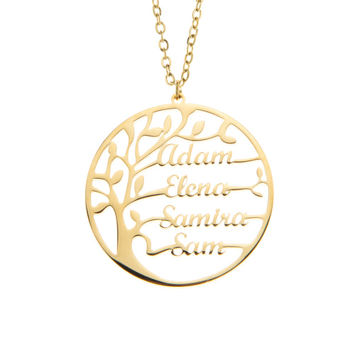 Tree of Life Family Name Necklace