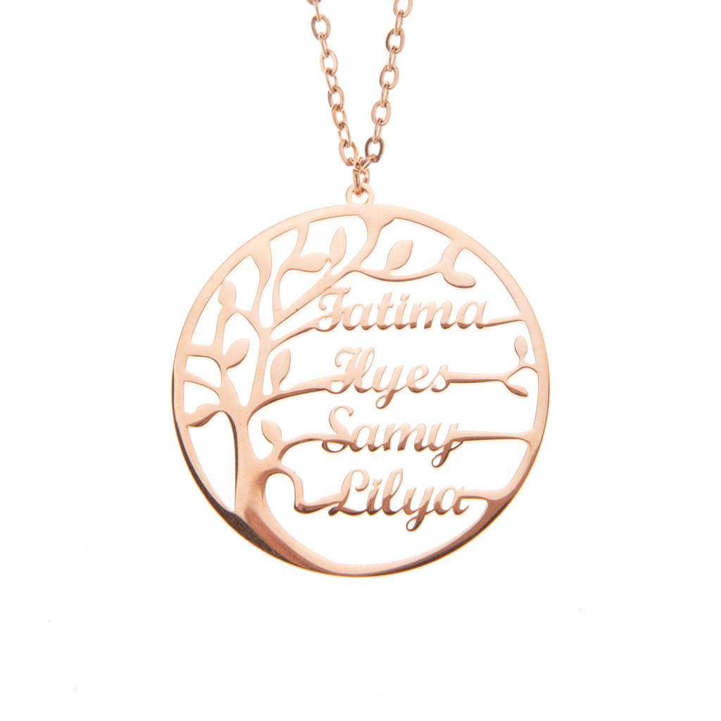 Tree of Life Family Name Necklace