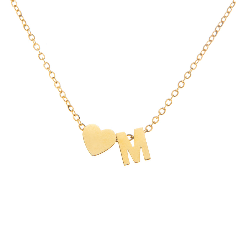 Personalised Initial Heart Necklace