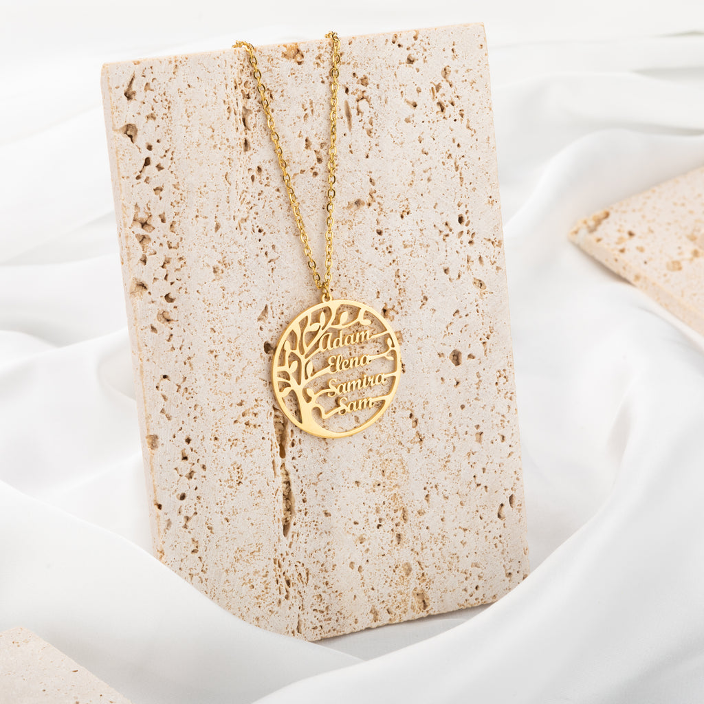 Tree of Life Family Name Necklace