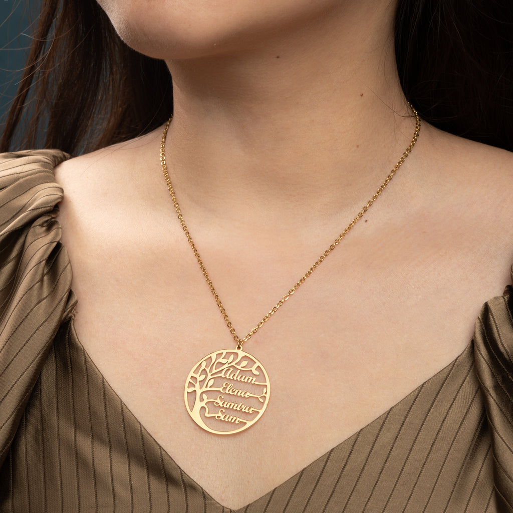 Tree of Life Family Name Necklace