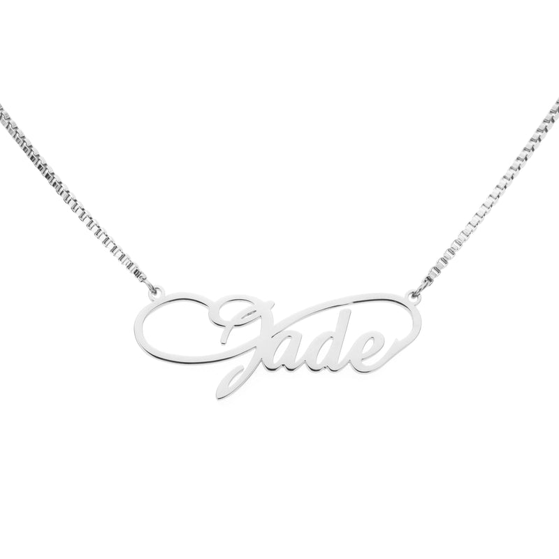 Infinity Name Necklace Fine Chain