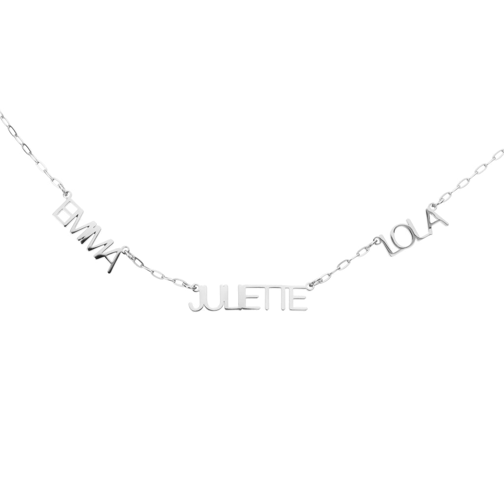 Capital Letters Multi-Name Necklace