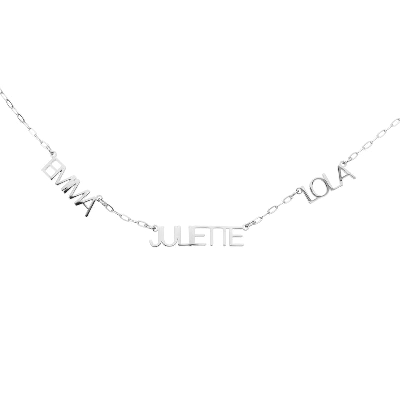 Capital Letters Multi-Name Necklace