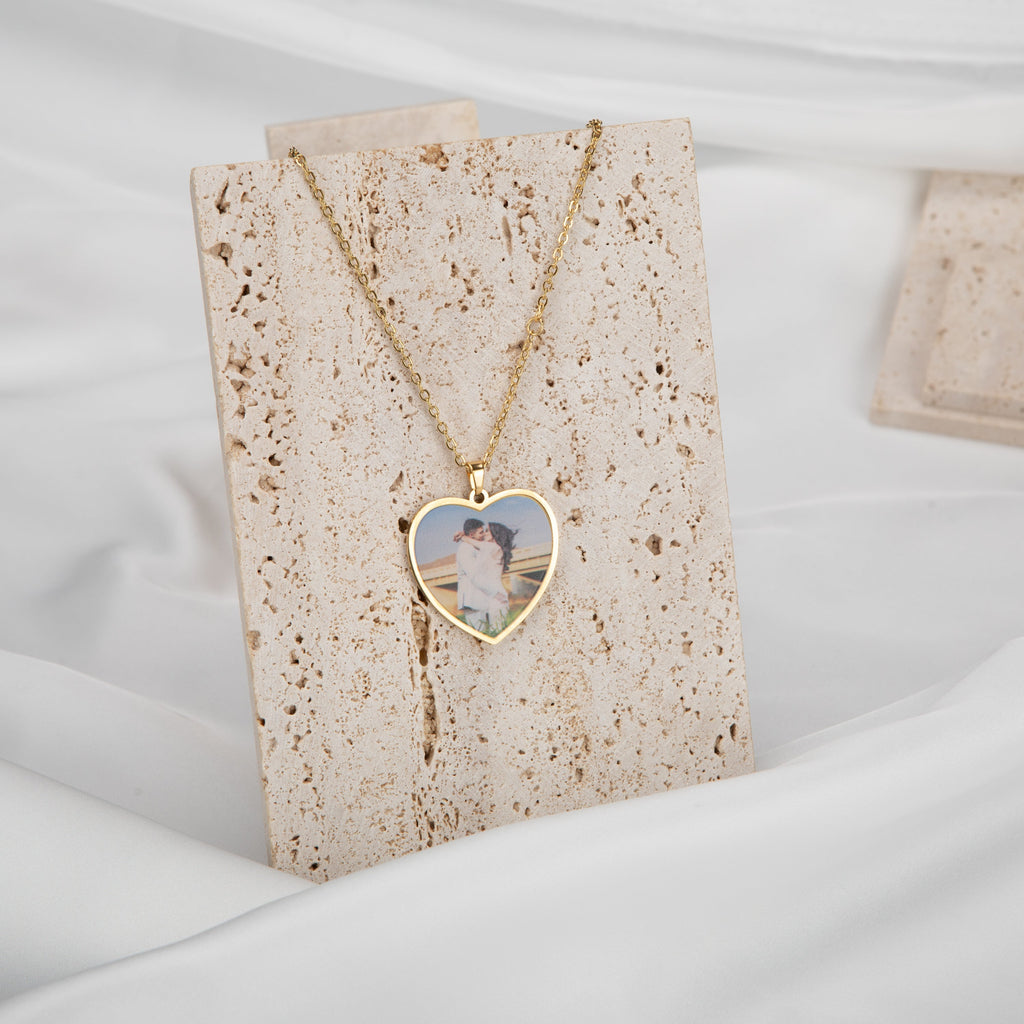 Personalised Heart & Photo Pendant