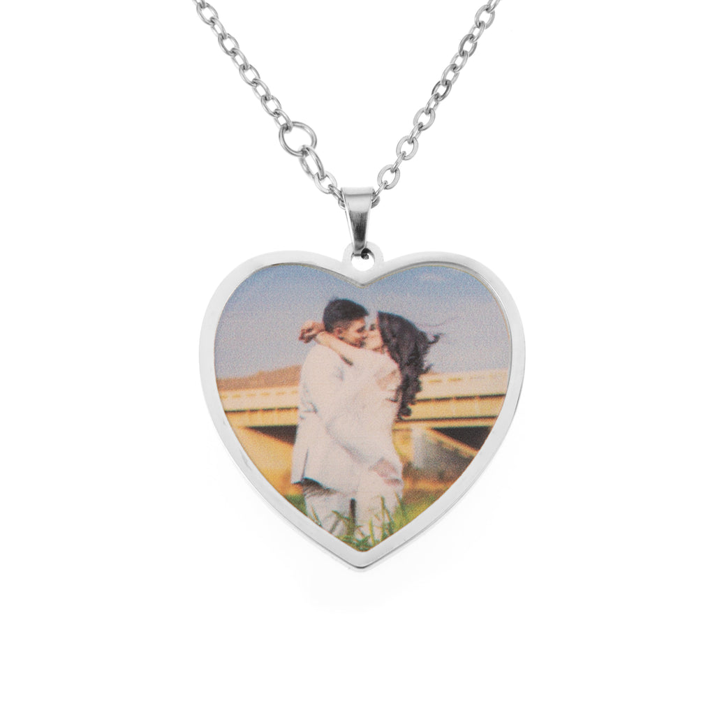 Personalised Heart & Photo Pendant