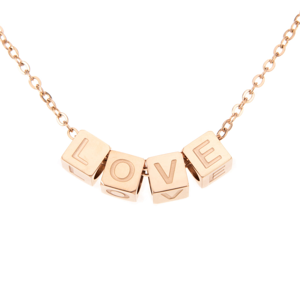 Dice Name Necklace