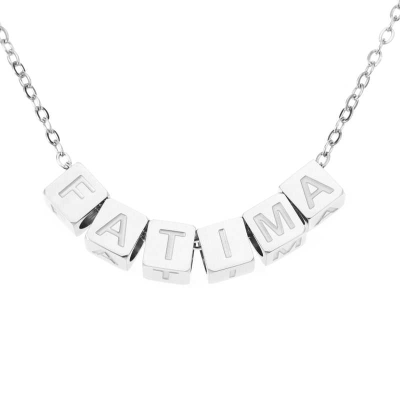 Dice Name Necklace