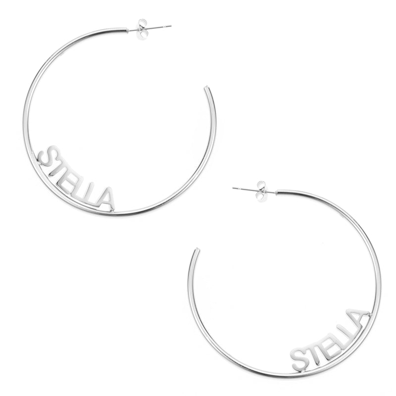 Personalised Open Hoop Earrings