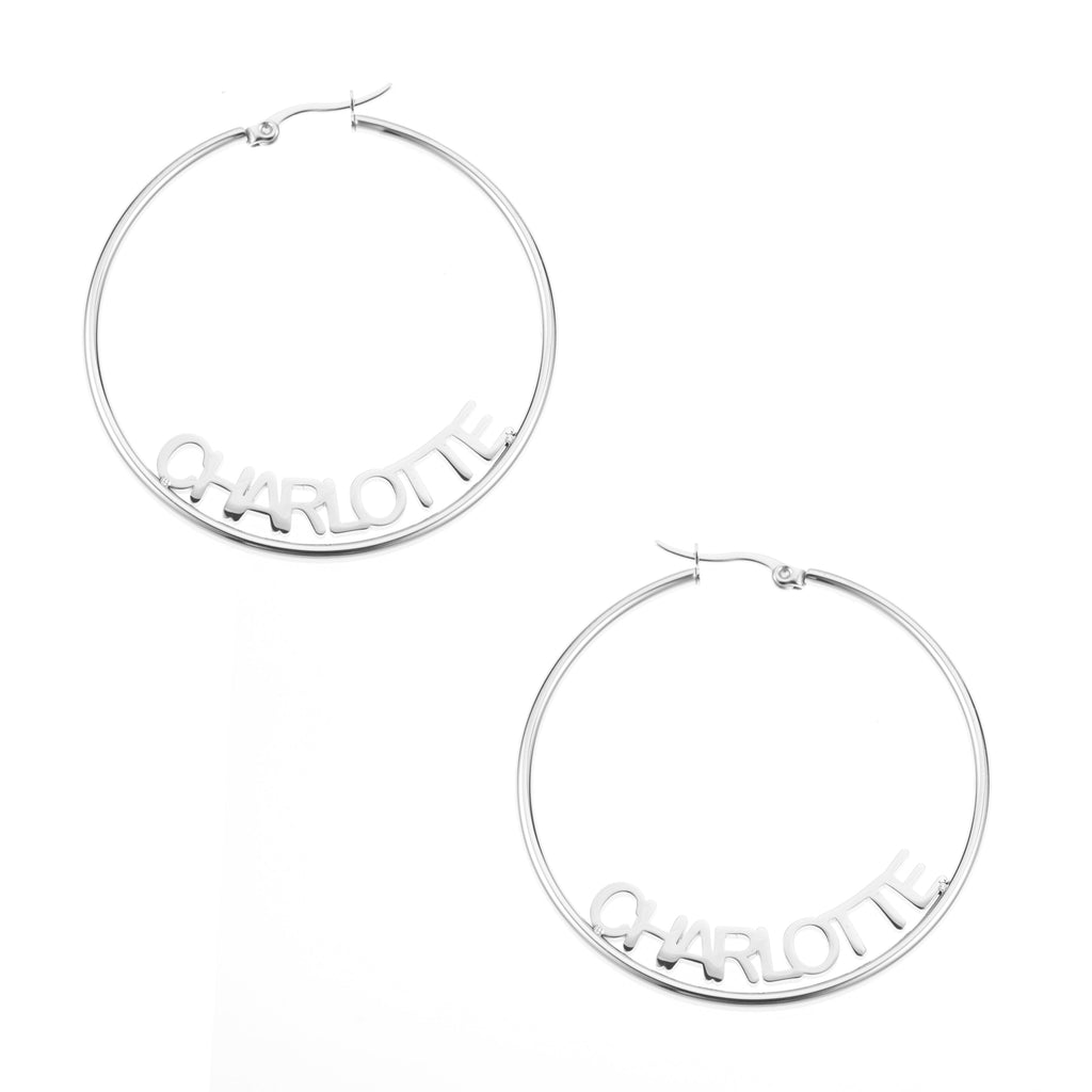 Personalised Closed Hoop Earrings