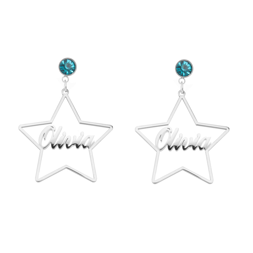 Personalised Star Earrings