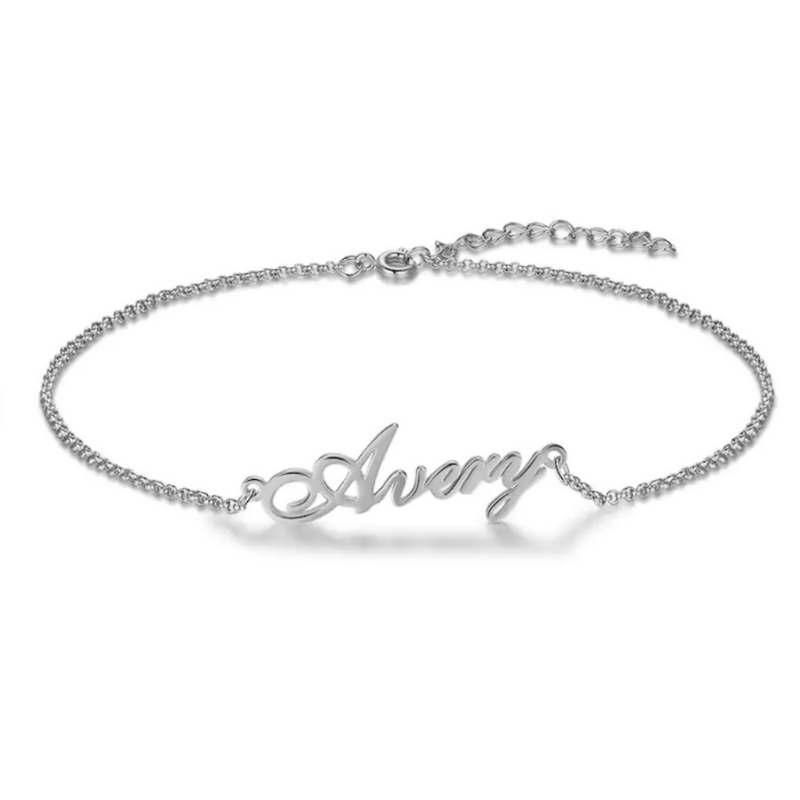 Personalised Name Ankle Bracelet