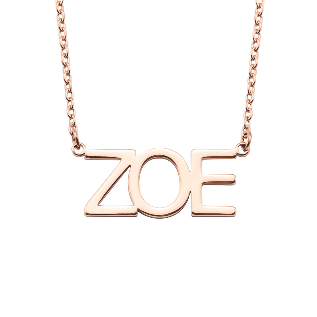 Personalized Capital Letters Name Necklace