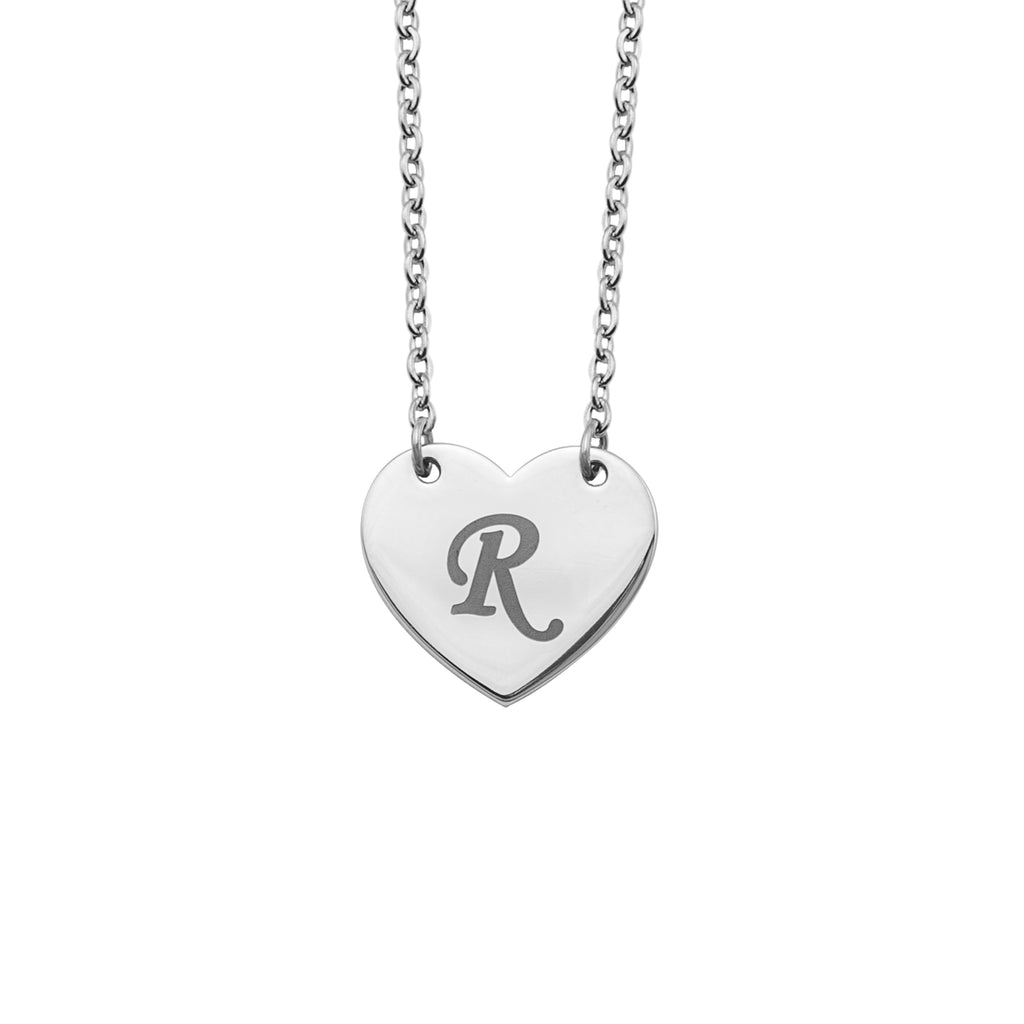 Heart Custom Initial Pendant Necklace