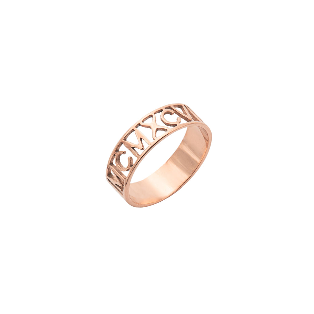 Personalised Roman Numerals Ring