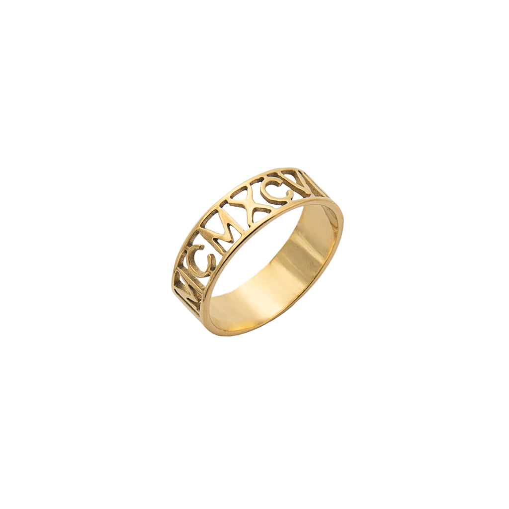 Personalised Roman Numerals Ring