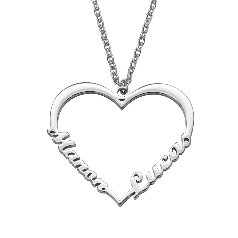 Two-Name Heart Custom Necklace