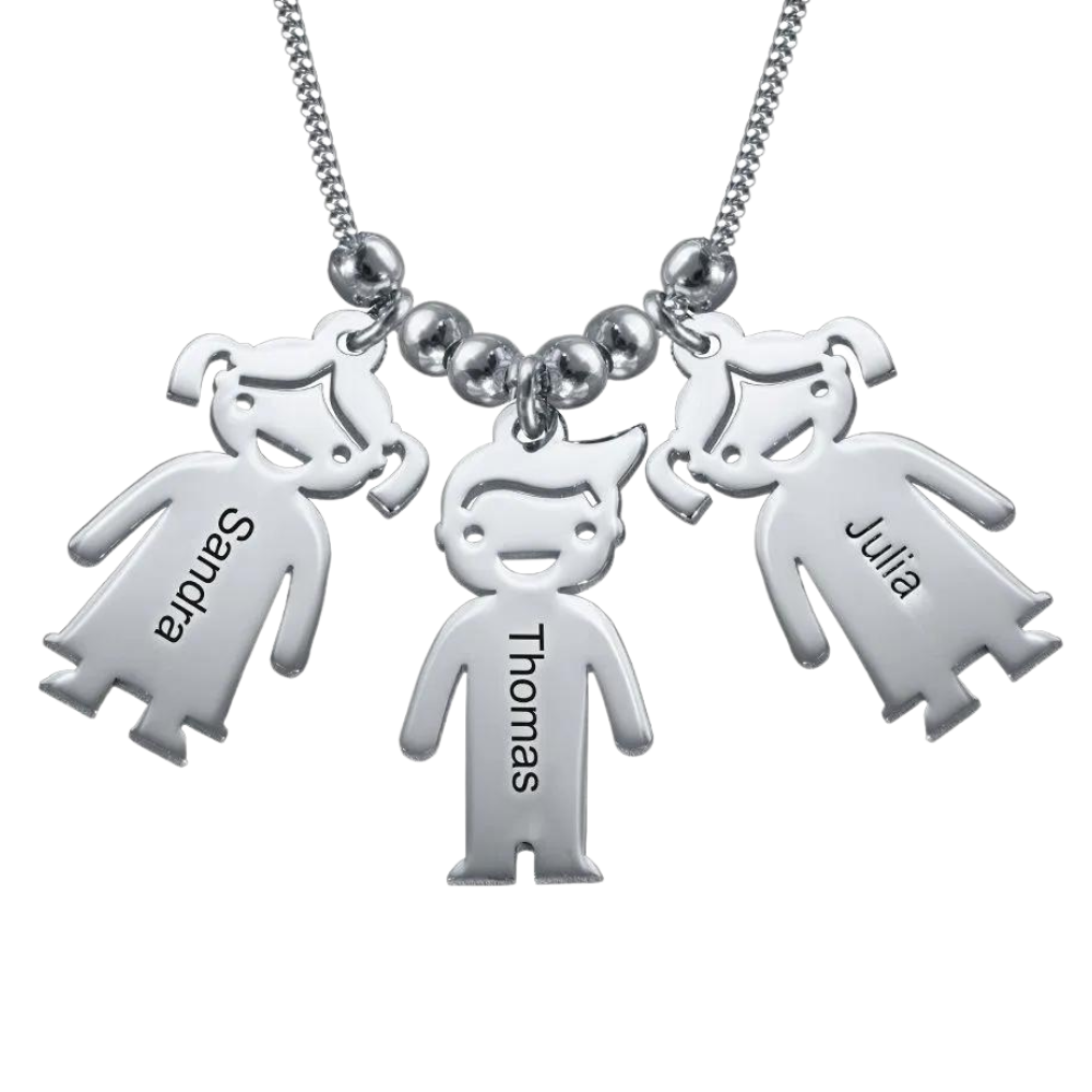 Personalized necklaces children's hot sale names