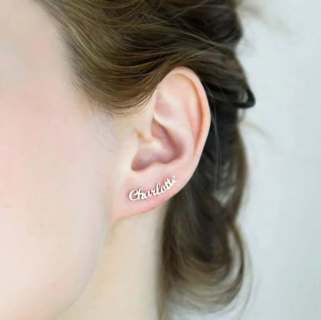 Two-Name Personalised Earrings