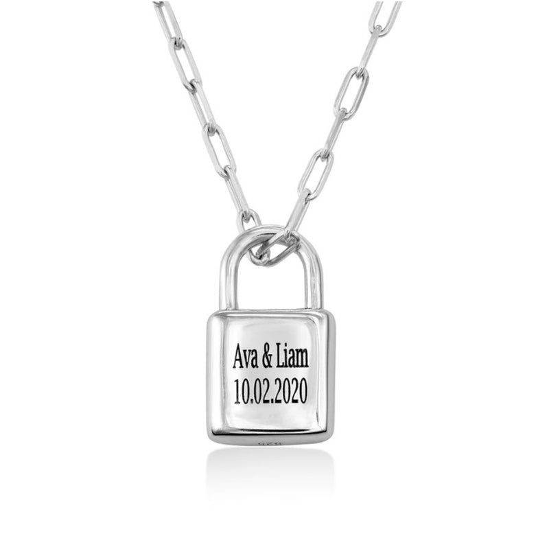 Personalised Lock Necklace