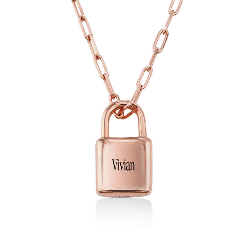 Personalised Lock Necklace