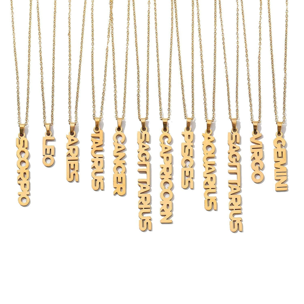 Zodiac Name Necklace - Scorpio
